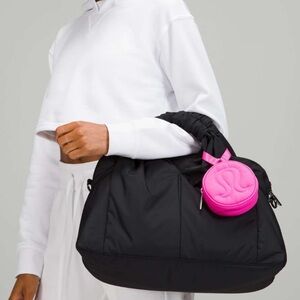 Lululemon pink logo mini pouch